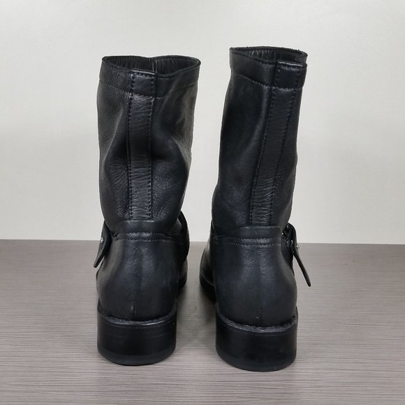 rag & bone Slayton Moto Boots, Black Matte Cowhide, Womens Size 7.5 US / 37.5 - Picture 6 of 13